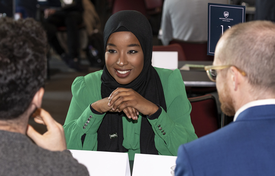 Woman at the Raise Your Game conference