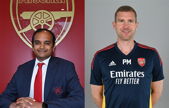 Vinai Venkatesham and Per Mertesacker