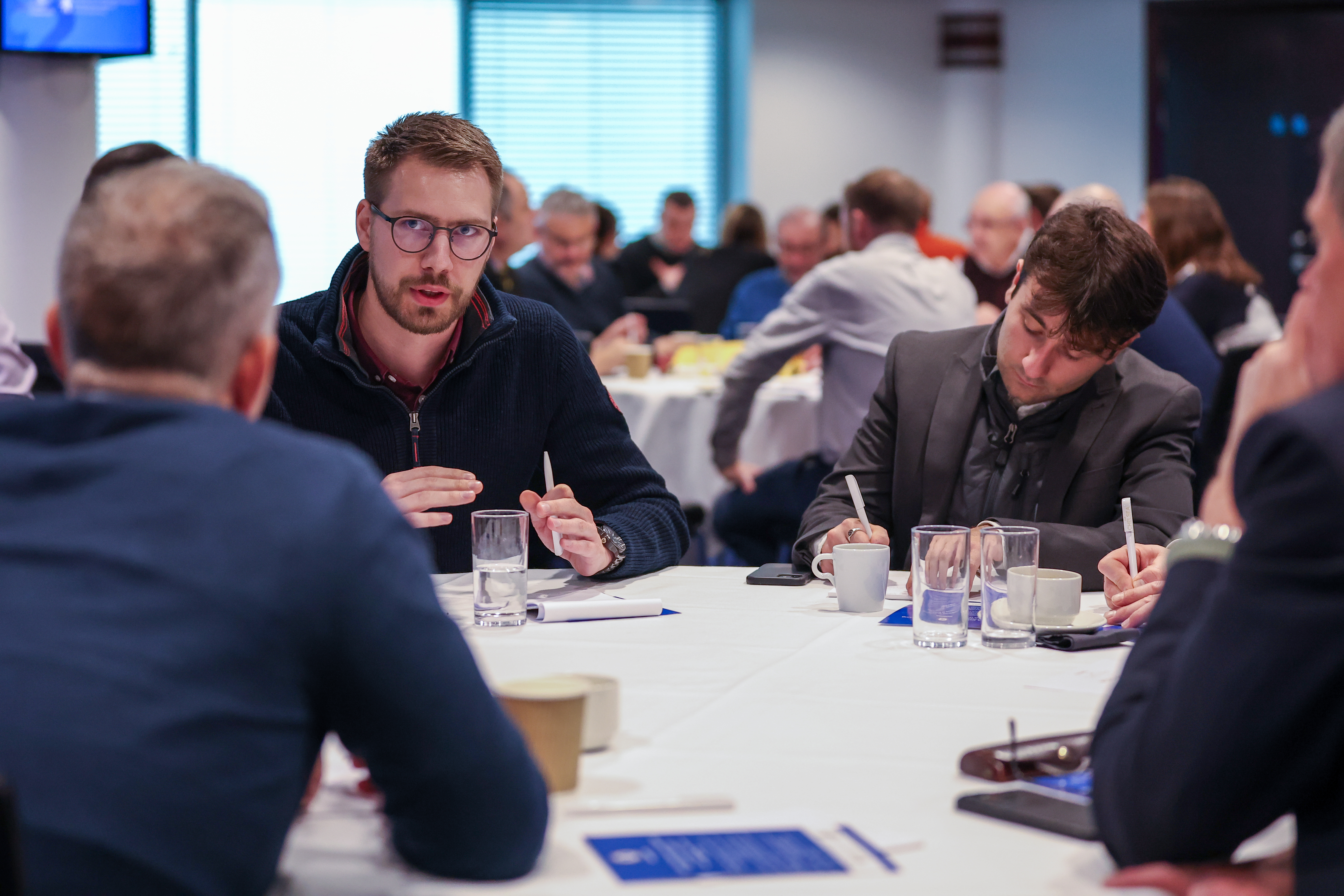 Group taking part in antisemitism discussion